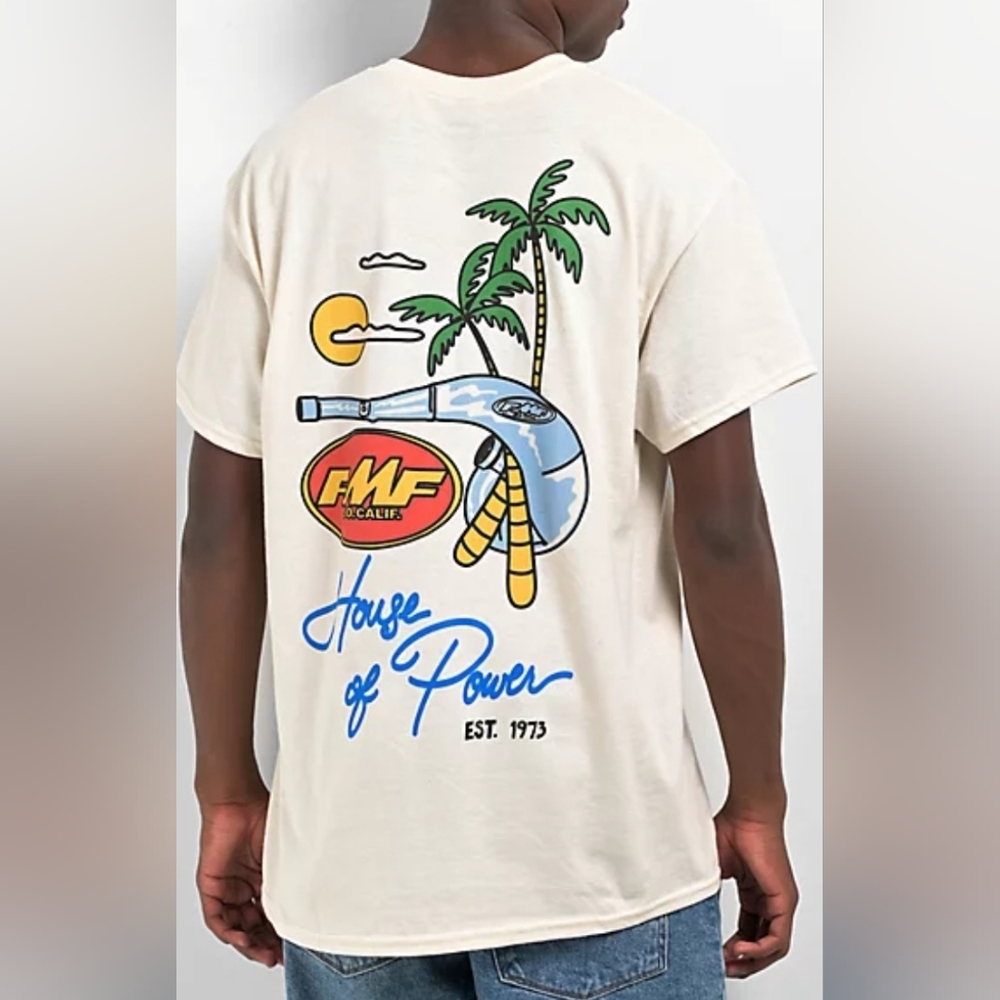 FMF Racing Cream Graphic Tee